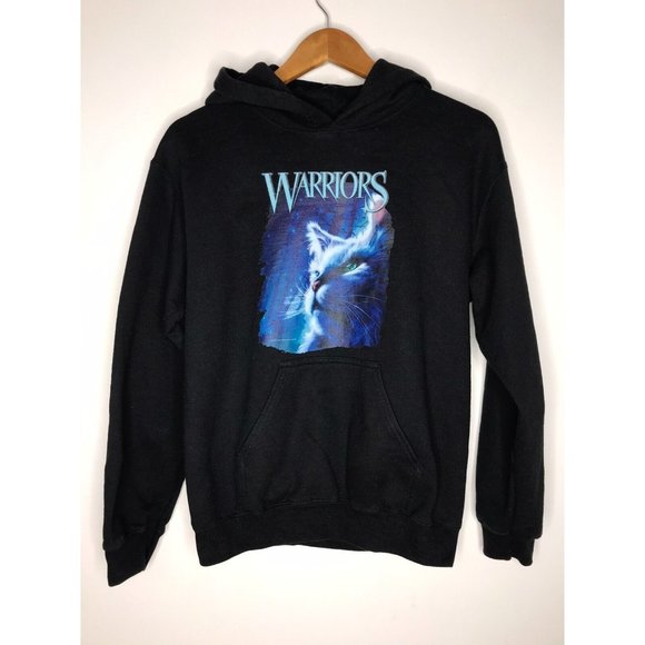 Gildan Sweaters - Women's Small Hoodie Sweatshirt Warriors Cat Sweater - not book *READ*
